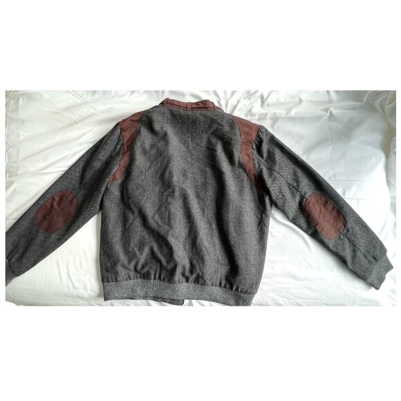 Slate and Stone Jacket/ Mens XL / Gray Tweed/ Burgundy Lining - Picture 3 of 9